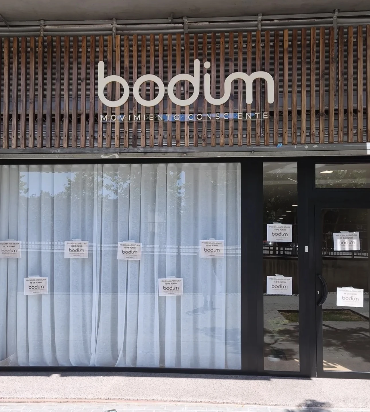 Fachada del estudio Bodim Pilates en Castelldefels